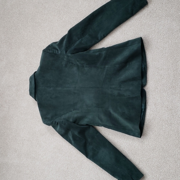 Calvin Klein Velvet Green Blazer - Picture 4 of 8